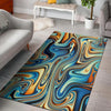 Abstract Wavy Psychedelic Floor Mat-grizzshop