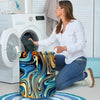 Abstract Wavy Psychedelic Laundry Basket-grizzshop