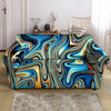 Abstract Wavy Psychedelic Loveseat Cover-grizzshop