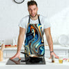 Abstract Wavy Psychedelic Men's Apron-grizzshop