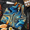 Abstract Wavy Psychedelic Men's Apron-grizzshop