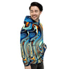 Abstract Wavy Psychedelic Men's Hoodie-grizzshop