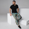 Abstract Wavy Psychedelic Men's Joggers-grizzshop