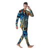 Abstract Wavy Psychedelic Men's Pajamas-grizzshop