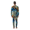 Abstract Wavy Psychedelic Men's Pajamas-grizzshop