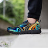 Abstract Wavy Psychedelic Men's Sneakers-grizzshop