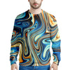 Abstract Wavy Psychedelic Men's Sweatshirt-grizzshop