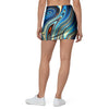 Abstract Wavy Psychedelic Mini Skirt-grizzshop