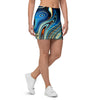 Abstract Wavy Psychedelic Mini Skirt-grizzshop