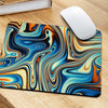 Abstract Wavy Psychedelic Mouse Pad-grizzshop