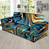 Abstract Wavy Psychedelic Sofa Cover-grizzshop