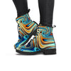 Abstract Wavy Psychedelic Women's Boots-grizzshop