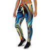 Abstract Wavy Psychedelic Women's Joggers-grizzshop