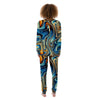 Abstract Wavy Psychedelic Women's Pajamas-grizzshop