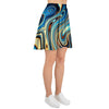 Abstract Wavy Psychedelic Women's Skirt-grizzshop
