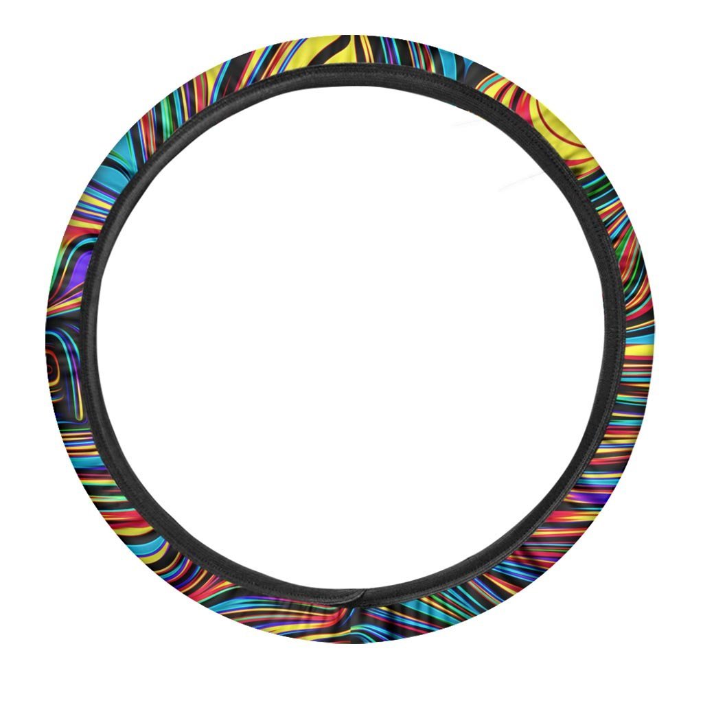 Abstract Wavy Steering Wheel Cover-grizzshop