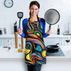 Abstract Wavy Women's Apron-grizzshop