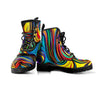 Abstract Wavy Women's Boots-grizzshop