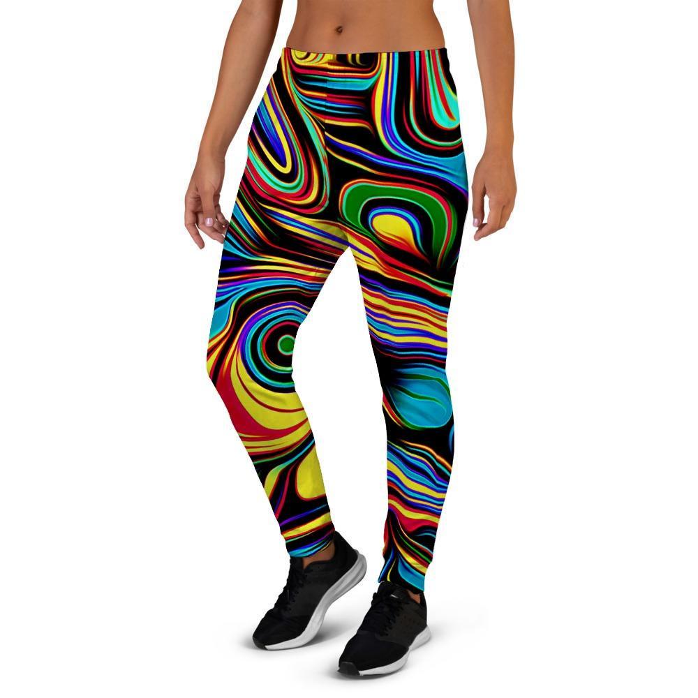 Abstract Wavy Women's Joggers-grizzshop