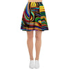 Abstract Wavy Women's Skirt-grizzshop