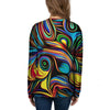 Abstract Wavy Women's Sweatshirt-grizzshop