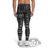 Accounting Word Print Men's Leggings-grizzshop