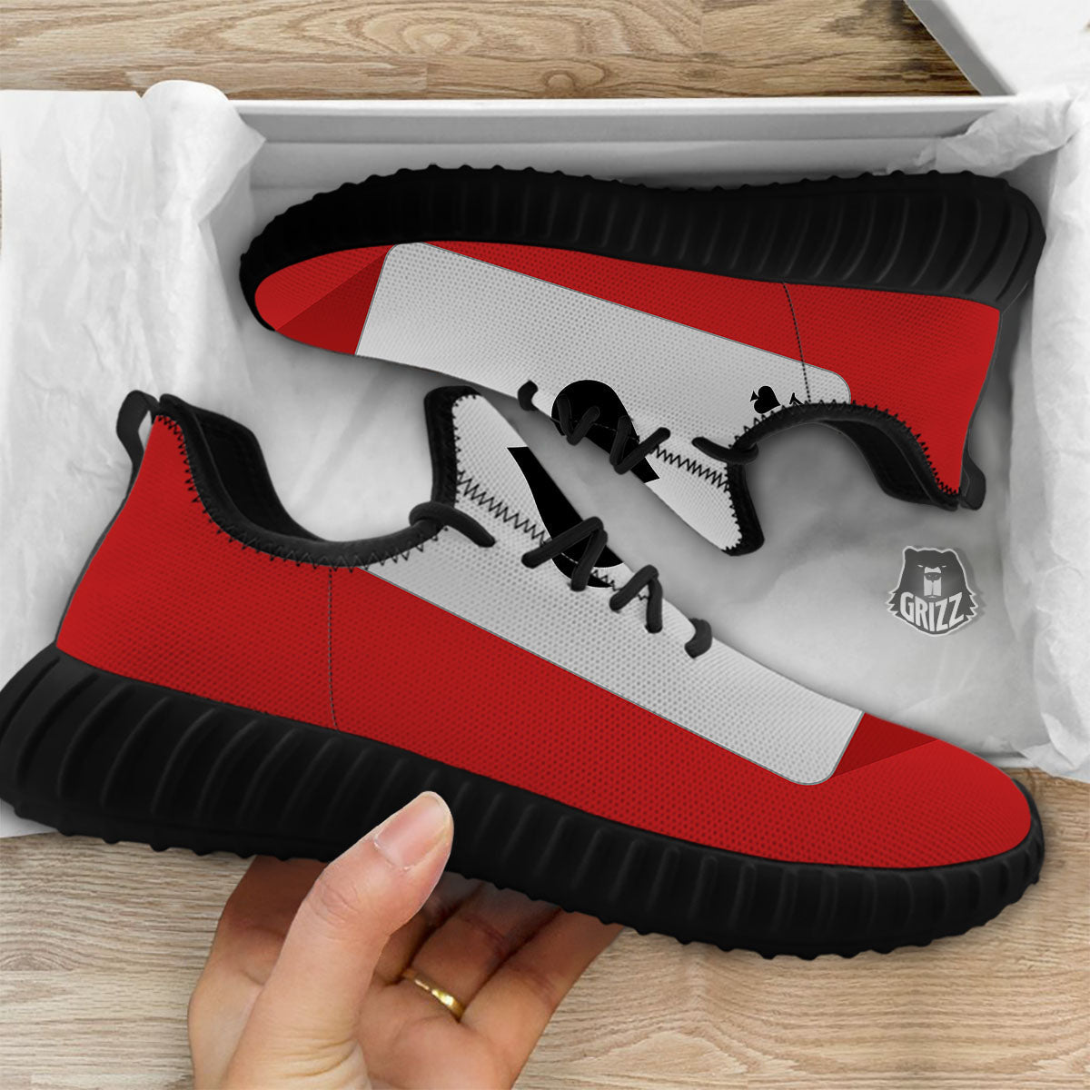 Ace Cards Print Black Walking Shoes-grizzshop