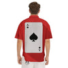 Ace Cards Print Men's Short Sleeve Shirts-grizzshop