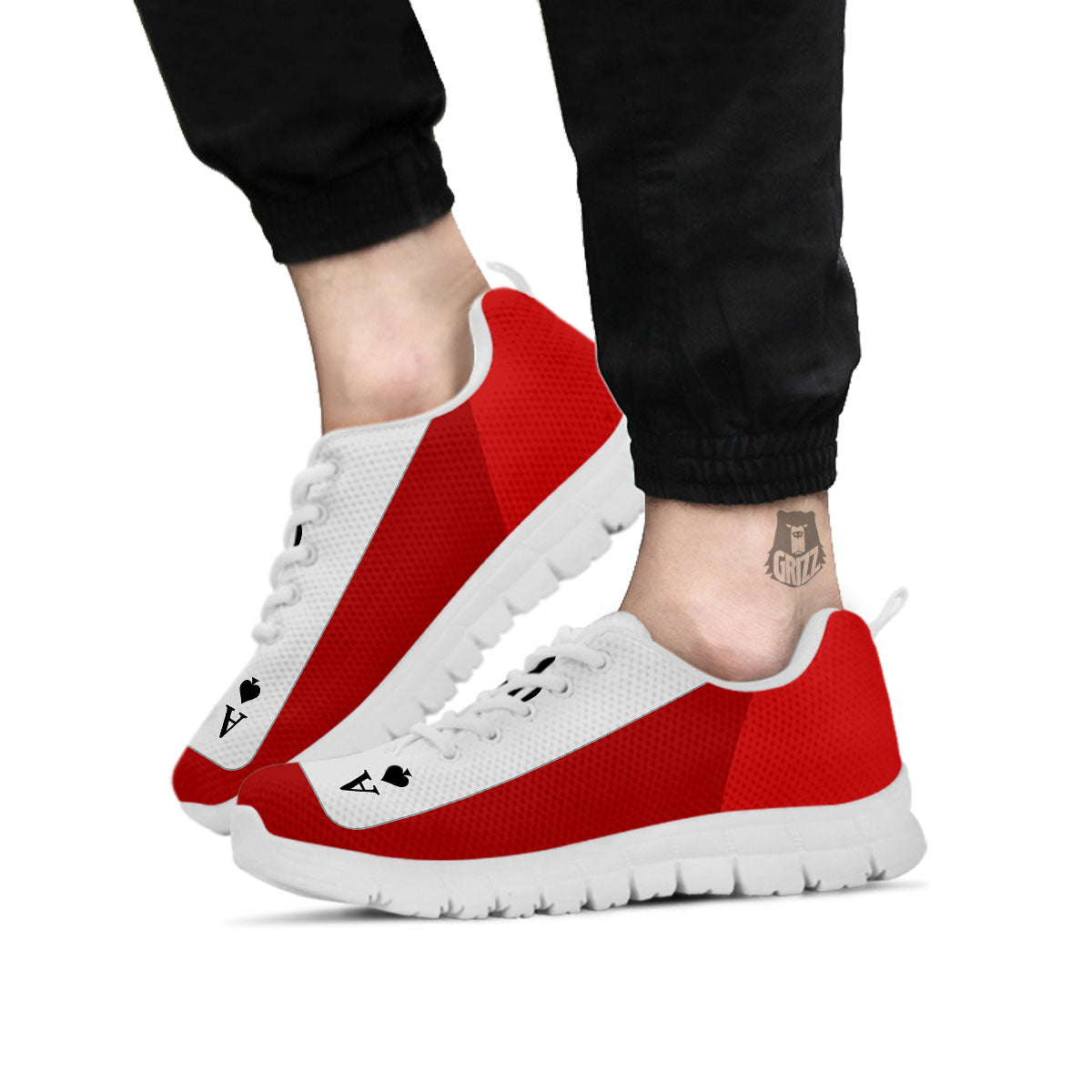 Ace Cards Print White Sneaker-grizzshop