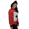 Ace Cards Print Women's Bomber Jacket-grizzshop