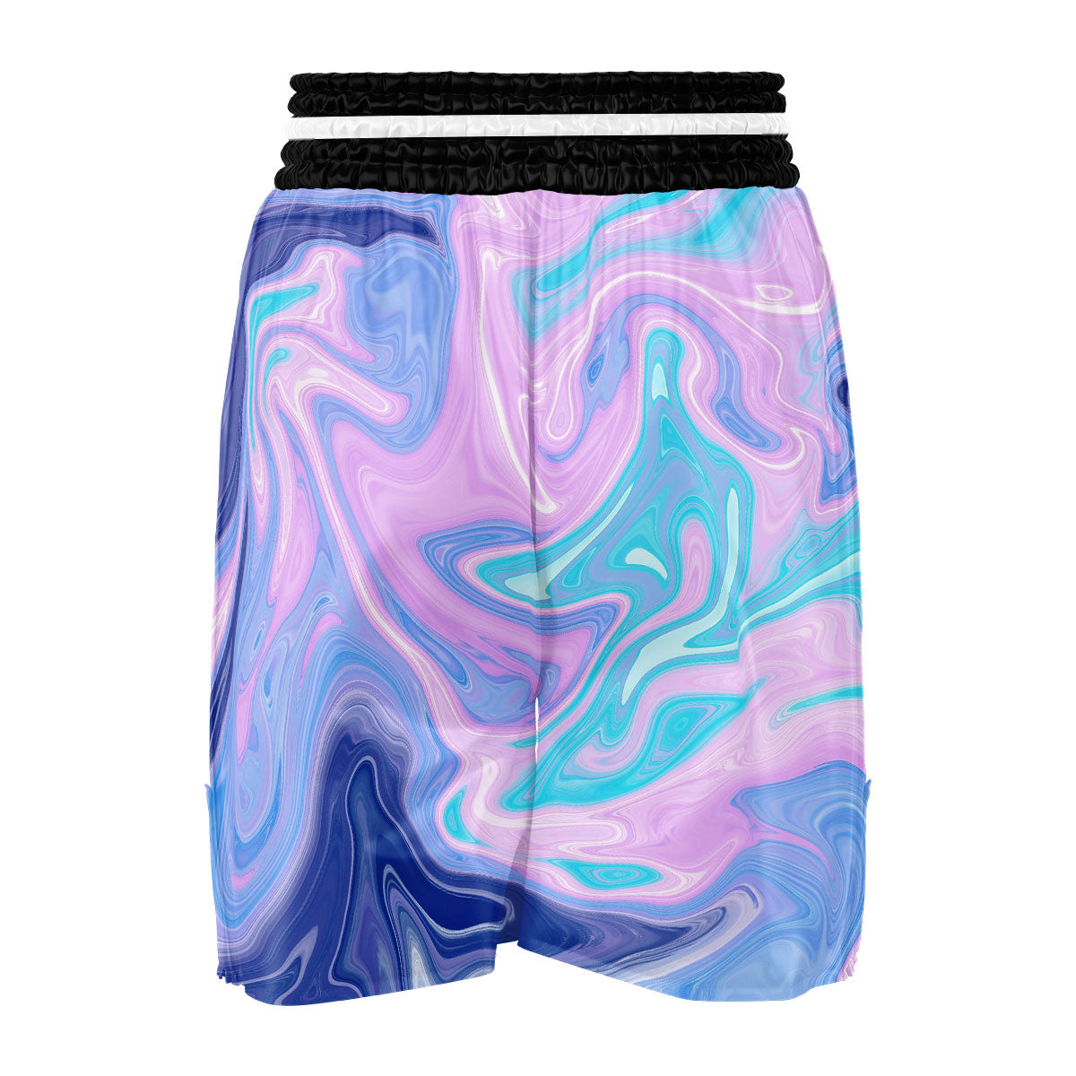 Acid Melt Blue And Pink Print Boxing Shorts-grizzshop