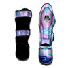 Acid Melt Blue And Pink Print Muay Thai Shin Guards-grizzshop