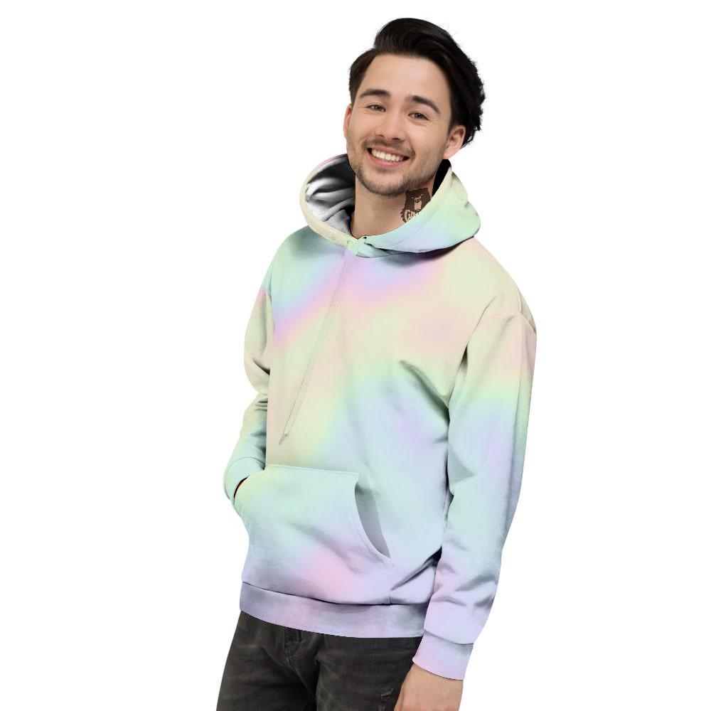 Acid Melt Pastel Print Men's Hoodie-grizzshop