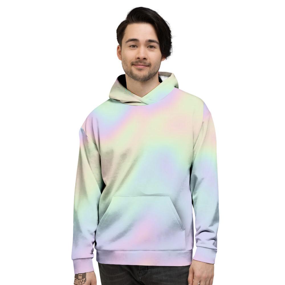 Acid Melt Pastel Print Men's Hoodie-grizzshop