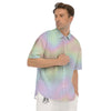 Acid Melt Pastel Print Men's Short Sleeve Shirts-grizzshop