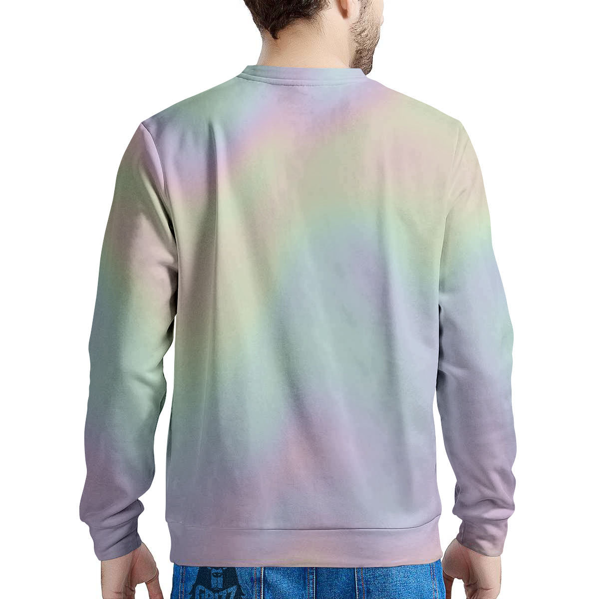 Acid Melt Pastel Print Men's Sweatshirt-grizzshop