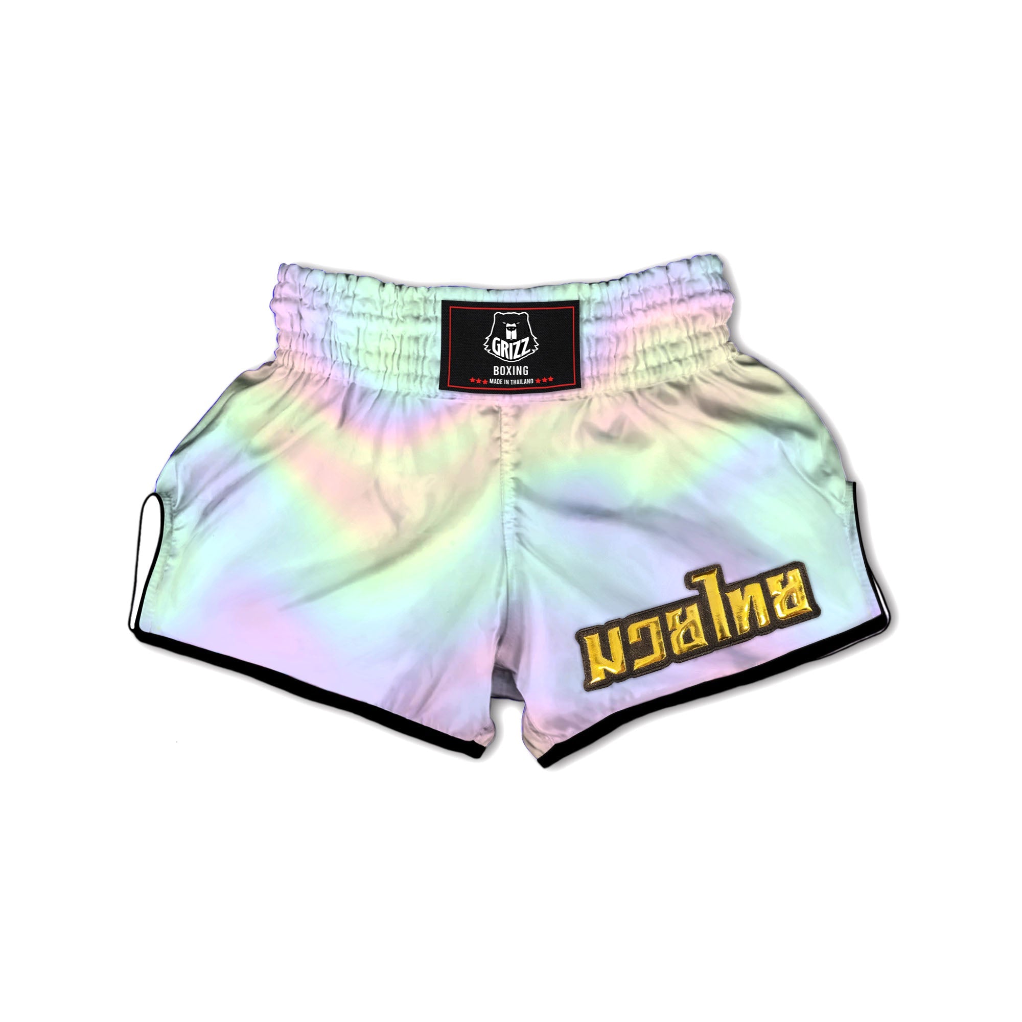 Acid Melt Pastel Print Muay Thai Boxing Shorts-grizzshop