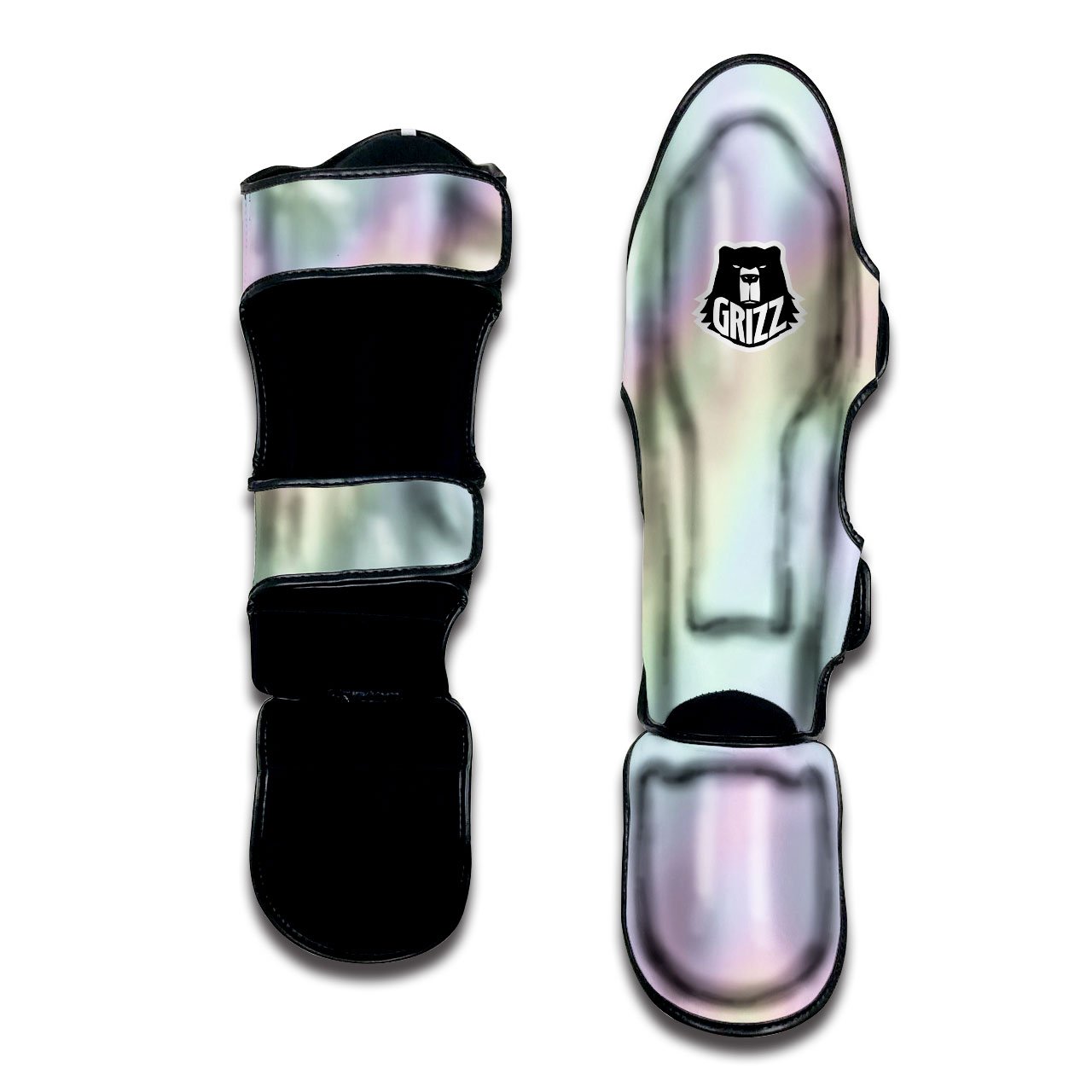Acid Melt Pastel Print Muay Thai Shin Guards-grizzshop