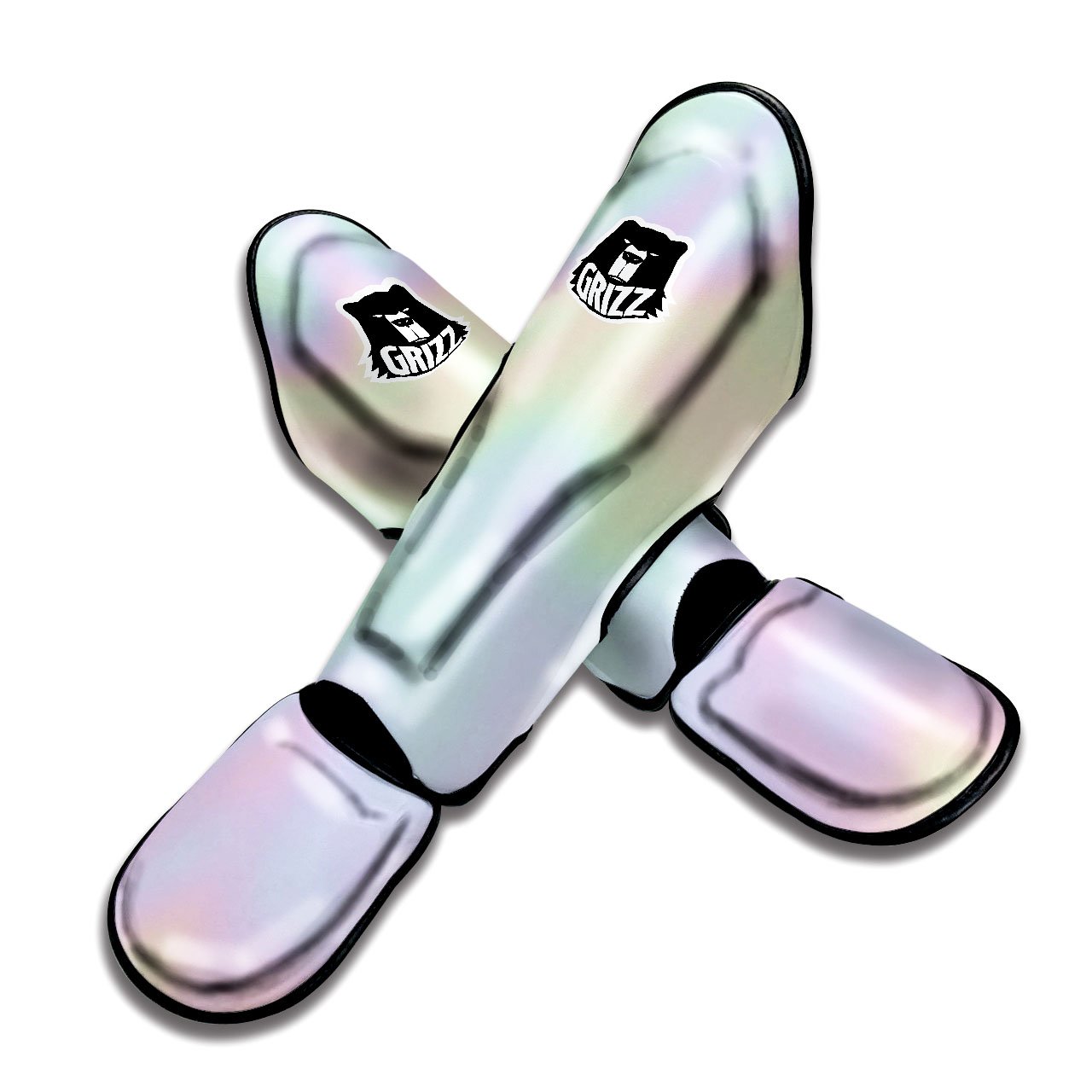 Acid Melt Pastel Print Muay Thai Shin Guards-grizzshop