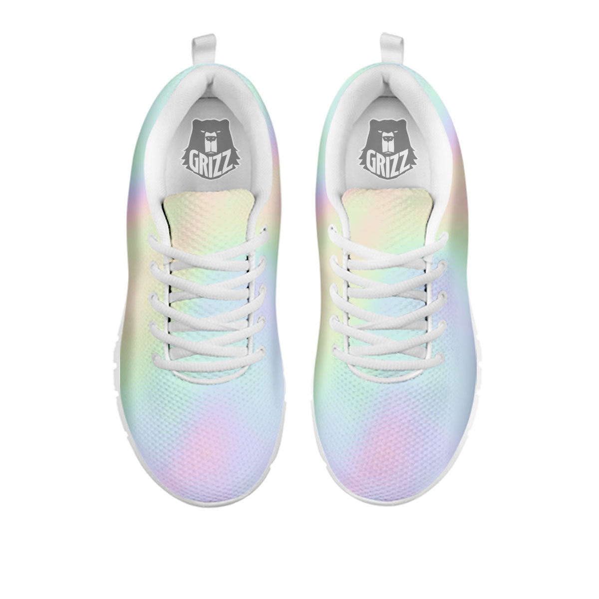 Acid Melt Pastel Print White Sneaker-grizzshop