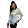 Acid Melt Pastel Print Women's Bomber Jacket-grizzshop