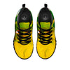 Acid Melt Yellow And Green Print Black Sneaker-grizzshop