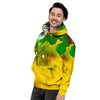 Acid Melt Yellow And Green Print Men's Hoodie-grizzshop