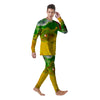 Acid Melt Yellow And Green Print Men's Pajamas-grizzshop