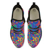 Acid Psychedelic Print Pattern Black Athletic Shoes-grizzshop