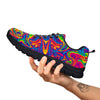 Acid Psychedelic Print Pattern Black Sneaker-grizzshop