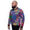 Acid Psychedelic Print Pattern Men's Bomber Jacket-grizzshop