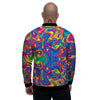 Acid Psychedelic Print Pattern Men's Bomber Jacket-grizzshop