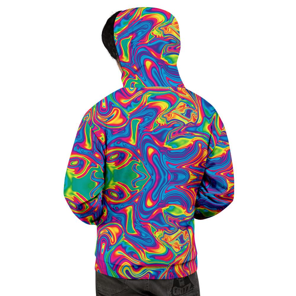 Acid Psychedelic Print Pattern Men's Hoodie-grizzshop