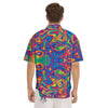 Acid Psychedelic Print Pattern Men's Short Sleeve Shirts-grizzshop